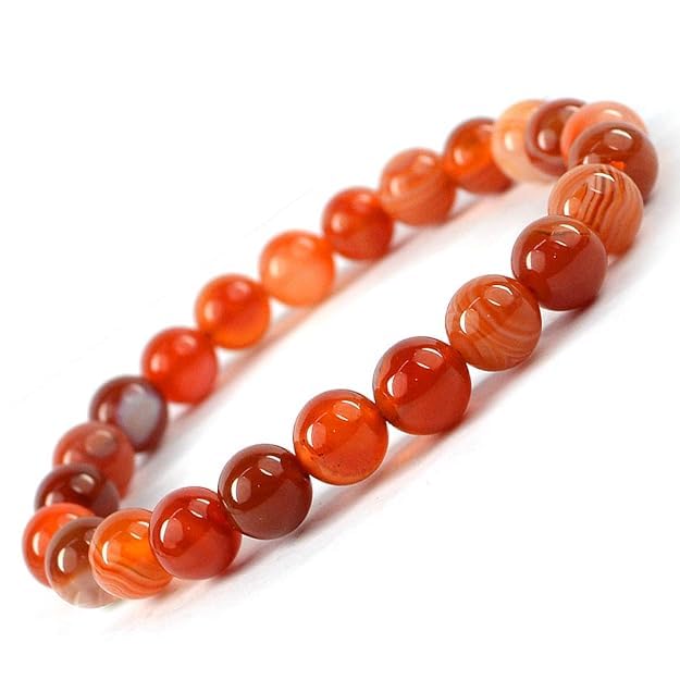 Carnelian Bracelet (10 mm Beads)
